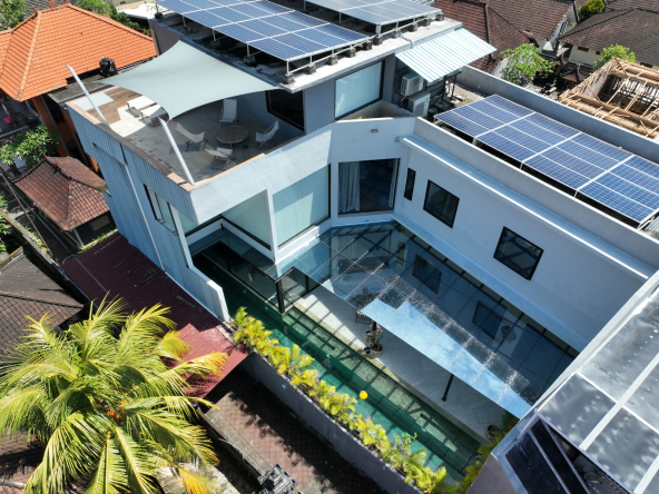Solar Panel implemented at Canggu Villas Bali